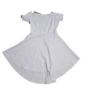 Women's Fit and Flare Off Shoulders Dress Large